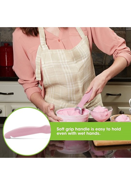 Kırmızı Yaratıcı Dondurma Kaşığı Meyve Kazıcı Buz Topu Makinesi Dondurulmuş Yoğurt Kurabiye Tatlı Kaşıkları Yapışmaz Ev Restaura Mutfak Gadget (Yurt Dışından) fırsatları