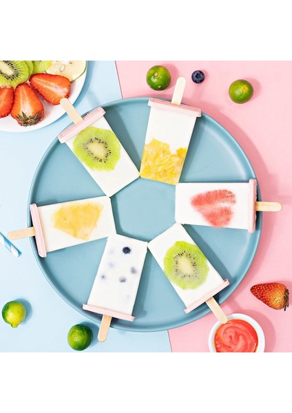 Resim Olarak 2/4/9 Izgara Çubuklu Popsicle Kalıp Gıda Sınıfı Dondurma Kalıp Buz Pops Şekil Kalıp Yeniden Kullanılabilir Dondurma Aracı Mutfak Aracı Alet (Yurt Dışından)