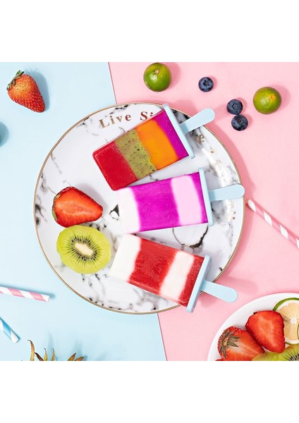Resim Olarak 2/4/9 Izgara Çubuklu Popsicle Kalıp Gıda Sınıfı Dondurma Kalıp Buz Pops Şekil Kalıp Yeniden Kullanılabilir Dondurma Aracı Mutfak Aracı Alet (Yurt Dışından)
