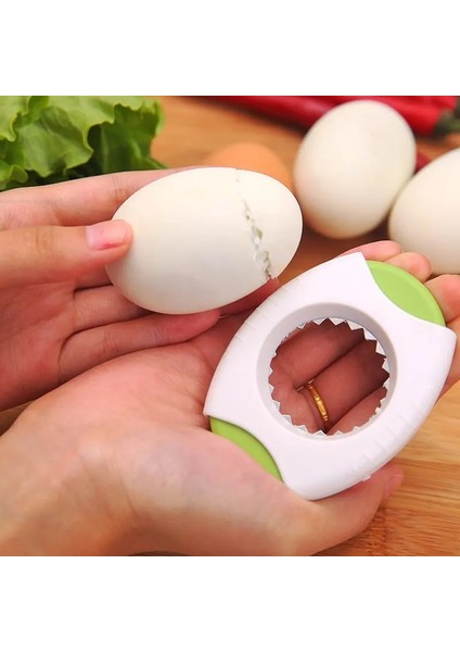 Mavi Haşlanmış Yumurta Açacağı Yumurta Topper Soyucu Tencere Seti Kabuk Sökücü Açacağı Haşlanmış Yumurta Kesici Dilimleme Mutfak Gadget (Yurt Dışından)