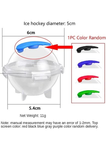 Rastgele Renk 6 cm Viski Yuvarlak Buz Küpü Makinesi Silikon Top Şekli Küresel Buz Küpü Kalıp Makinesi Hızlı Dondurucu Buz Kalıp Tepsisi Mutfak Aletleri (Yurt Dışından)