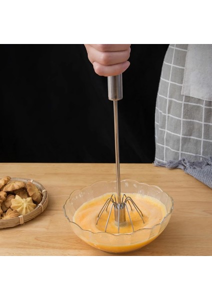35 cm Büyük Yarı Otomatik Mutfak Yumurta Çırpıcı 304 Paslanmaz Çelik Yumurta Çırpma Manuel El Mikser Kendiliğinden Dönen Yumurta Karıştırıcı Mutfak Aletleri (Yurt Dışından) indirimleri