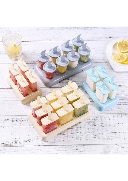 9 Adet Pembe Set Gıda Sınıfı Pp Dondurma Modeli Dondurma Modeli Toz Geçirmez Anti-Kanal Lezzet Kapaklı Popsicle Kalıp Dondurma Popsicle Kalıbı (Yurt Dışından) modelleri