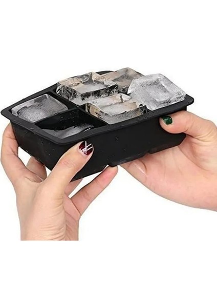 Kapak Izgara Büyük Buz Gıda Kalıbı Dev Jumbo Büyük Gıda Sınıfı Silikon Buz Küpü Kare Tepsi Kalıp Dıy Buz Yapım Makinesi Buz Küpü Tepsi (Yurt Dışından) fiyatları