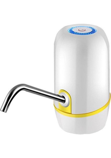 Beyaz Şarj Edilebilir Su Sebili Elektrikli Pompa Otomatik Su Sebili Küçük Su Pompası Silikon Uzatma Hortumu ile 5 Galon (Yurt Dışından)