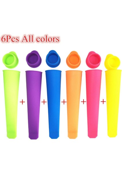 6 Adet 1/6 Adet Dondurma Kalıp Yaz Dondurma Makinesi Lolly Kalıp Mutfak Dıy Silikon Dondurma Yoğurt Dıy Kalıp Mutfak Aracı Aksesuarları (Yurt Dışından) modelleri