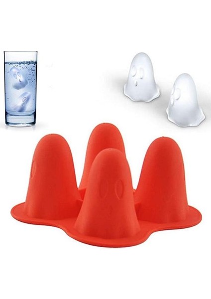 1 Adet Hayalet Buz Kalıbı Küp Kalıp Şarap Bardağı Dekorasyon Buz Küpü Kalıp Komik Dondurma Kalıp Silikon Çikolatalı Puding Bar Malzemeleri Yapmak (Yurt Dışından)