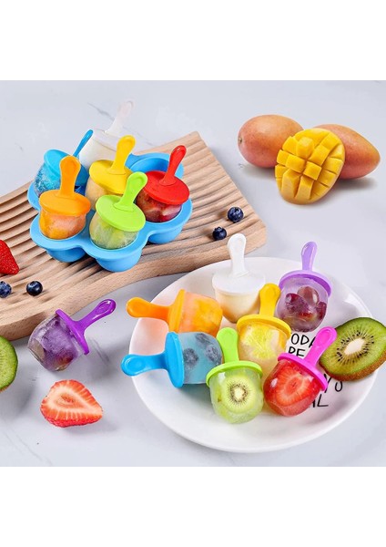 B Dondurma Buz Pops Kalıp Gıda Sınıfı Silikon Popsicle Kalıp Buz Yapıcı Bebek Dıy Gıda Takviyesi Araçları Meyve Mutfak Aksesuarları (Yurt Dışından) indirimleri