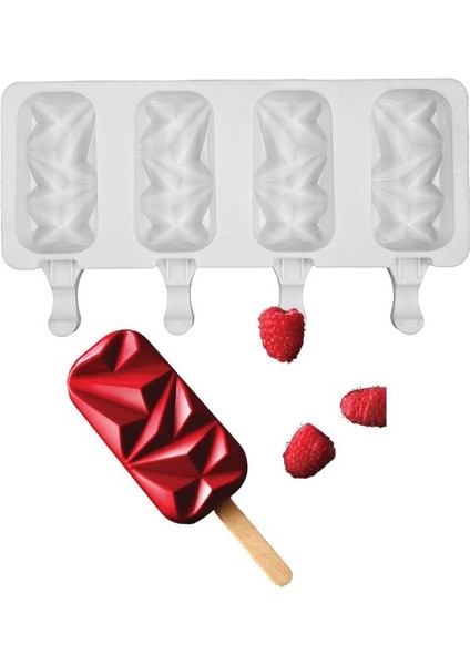 8 Delik Silikon Dondurma Kalıpları Elmas Buz Küpü Tepsi Gıda Güvenli Buzlu Şeker Makinesi Dıy Ev Yapımı Dondurucu Buz Lolly Kalıp Ev Bar Araçları (Yurt Dışından) indirimleri