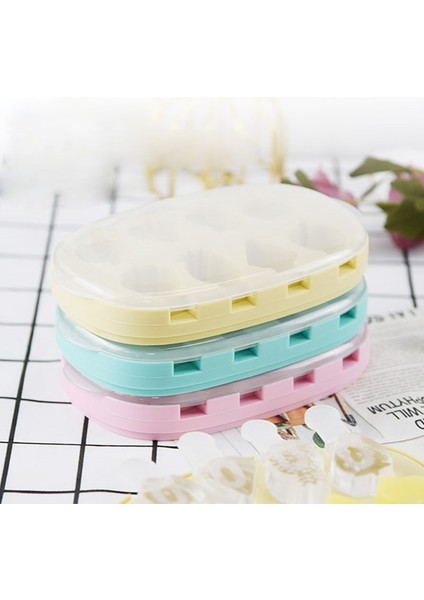 Tek Yeşil Gözenekli Meyve Dondurma Silikon Kalıp Kapaklı Ananas Çilek Şekli Çikolata Şeker Jöle Kalıp Buz Küpü Yapma Seti Hediyeler (Yurt Dışından) fırsatları