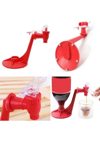 1 Adet Kırmızı Eski Su Sürahisi Soda Içecek Dağıtıcı Şişesi Kola Baş Aşağı Içme Suyu Distribütörü De Boisson Anahtarı Gadget Parti Ev Bar (Yurt Dışından) indirimleri