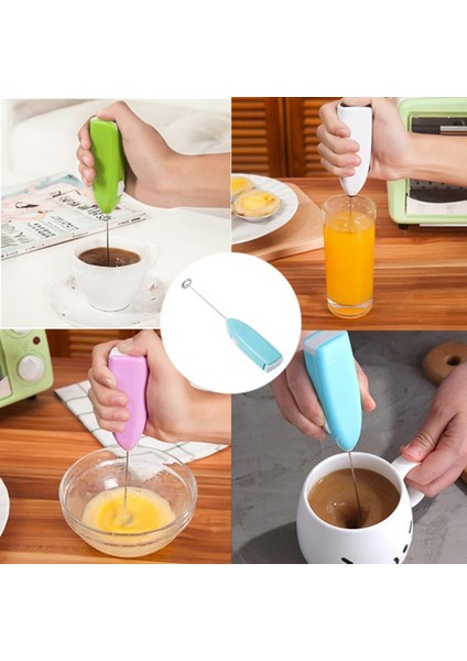 1 Adet Rastgele Mini Kolu Elektrikli Süt Köpürtücü Köpürtücü Karıştırıcı Kahve Çırpma Mikser Yumurta Çırpıcı Mutfak Pişirme Bar Kahve Köpürtme Araçları (Yurt Dışından)
