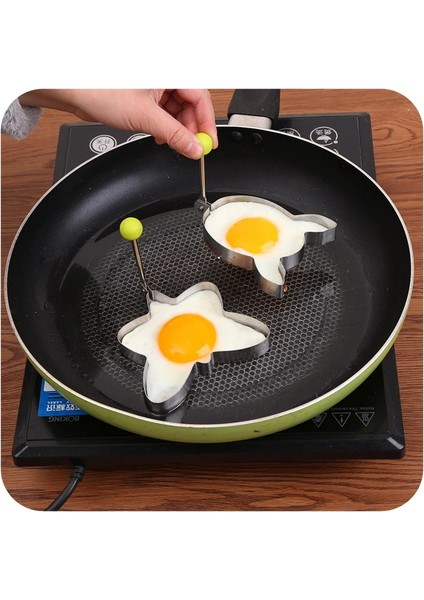 C Rastgele 1 Adet Paslanmaz Çelik Karikatür Kızarmış Yumurta Kalıp Dıy Sürpriz Kahvaltı Gözleme Tutucu Mutfak Aksesuarları Pişirme Aracı (Yurt Dışından) fiyatları