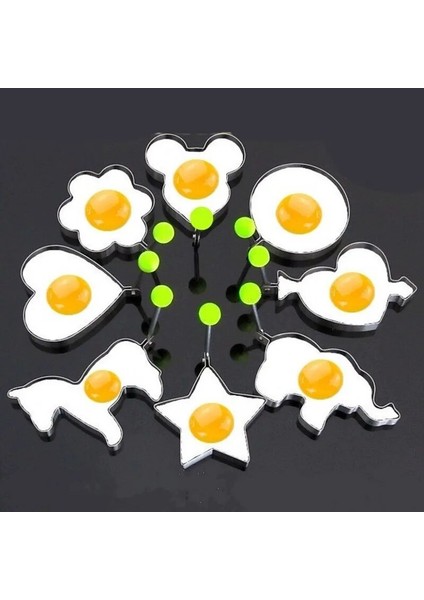 C Rastgele 1 Adet Paslanmaz Çelik Karikatür Kızarmış Yumurta Kalıp Dıy Sürpriz Kahvaltı Gözleme Tutucu Mutfak Aksesuarları Pişirme Aracı (Yurt Dışından) indirimleri