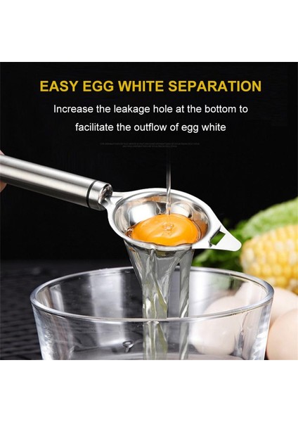 Gülen Filtre Yumurta Ayırıcı Paslanmaz Çelik Yumurta Sarısı Beyaz Ayırıcı Filtre Uzun Saplı Yumurta Bölücü Pişirme Pişirme Yumurta Aracı Mutfak Aletleri (Yurt Dışından) indirimleri