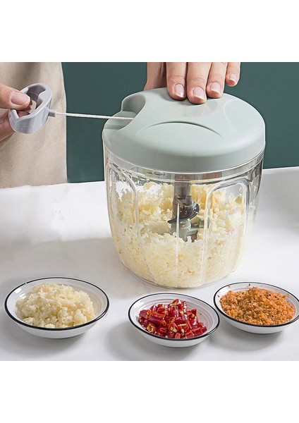 500 ml Yeşil 500/900 ml Manuel Et Kıyma Sarımsak Kıyıcı Döndür Sarımsak Presi Kırıcı Sebze Soğan Kesici Mutfak Pişirme Aksesuarları (Yurt Dışından)