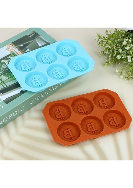 Çikolata 1 Pc 6 Çikolata Silikon Bitcoin Kalıp Buz Küpü Kalıp Fondan Pastane Şeker Çubuğu Kalıp Kek Modu Dekorasyon Mutfak Erişimi (Yurt Dışından) modelleri