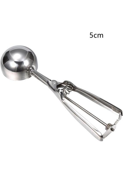 5 cm Dondurma Kaşığı Paslanmaz Çelik Dondurma Kaşığı Karpuz Balya Kaşığı Meyve Tatlı Kaşığı Dondurma Topu Makinesi Mutfak Aletleri (Yurt Dışından)