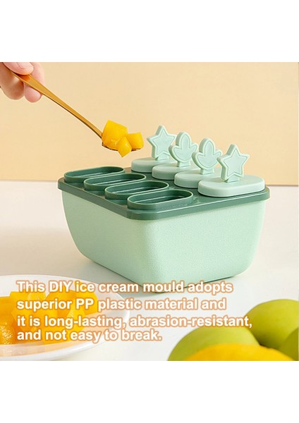 Yeşil Dondurma Kalıp Dıy Pp Plastik Dondurma Kalıp Yaz Tatlı Makinesi Ev Mutfak Aracı, Yeşil (Yurt Dışından) fırsatları