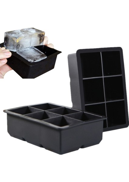4 Izgara 4/6 Izgara Büyük Buz Küpü Kalıp Kare Buz Kalıbı Kalıp Büyük Cubitera Gıda Sınıfı Silikon Tepsi Kalıp Dıy Buz Yapım Makinesi Buz Küpü Tepsi (Yurt Dışından) fiyatları