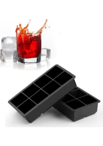 4 Izgara 4/6 Izgara Büyük Buz Küpü Kalıp Kare Buz Kalıbı Kalıp Büyük Cubitera Gıda Sınıfı Silikon Tepsi Kalıp Dıy Buz Yapım Makinesi Buz Küpü Tepsi (Yurt Dışından) fırsatları