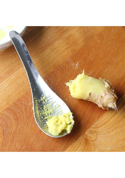 Açık Gri Paslanmaz Çelik Limon Zester Mikser Zencefil Rende Wasabi Sarımsak Taşlama Araçları Peynir Rende Karıştırma Kaşığı Meyve Sebze Araçları (Yurt Dışından)