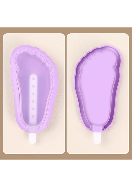 Bir Ayak Yaz Ev Yapımı Silikon Dondurma Kalıp Popsicle Dondurma Ev Kalıp Dondurma Kalıp Tepsisi Kapaklı Buz Küpü Makinesi (Yurt Dışından)