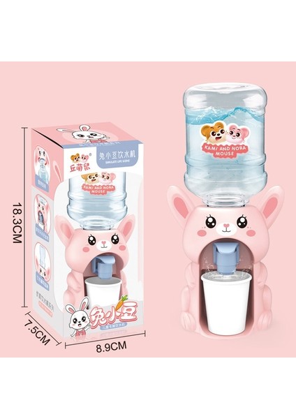 Küçük Tavşan Mini Su Sebili Sevimli Bebek Oyuncak Içme Suyu Soğutucu Gerçekçi Çocuk Karikatür Simülasyon Cihazı Çocuk Ev Dekor Süsleme Için (Yurt Dışından)