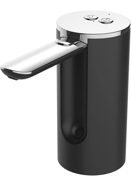 800 Mah Siyah Su Sebili Pompası USB Şarj Edilebilir Elektrikli Dilsiz Otomatik Içme Namlulu Su Şişesi Pompası Ev Ofis Için Taban ile (Yurt Dışından)