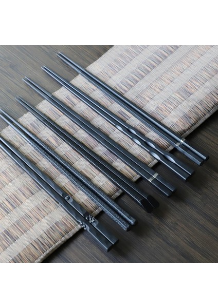 Gümüş Yüzük Altıgen Yeni 1 Çift Japon Yemek Çubukları Alaşım Kaymaz Suşi Gıda Çubukları Çubuklarını Çin Hediyesi Yeniden Kullanılabilir Çubuklarını Dropshipping (Yurt Dışından) fiyatları