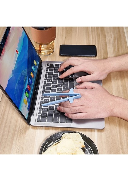 5 Adet O 5 Çift Çevre Dostu Bpa Ücretsiz Buğday Samanı Fiber Parmak Çubuklarını Oyun Oyna Eller Serbest Çok Fonksiyonlu Aperatif Klip Tembel Aracı (Yurt Dışından) modelleri