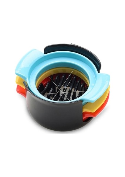 115856 Kolayca Deforme Olmayan Ev Kullanışlı ve Uygulanabilir Üçlü Mutfak Aşınmaya Dayanıklı Yumurta Kesici Kararlı Kullanımı Kolay Aksesuarlar (Yurt Dışından)