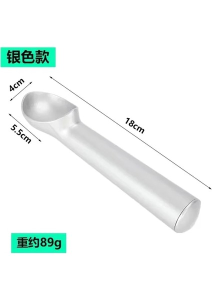 Gümüş 2 Xin Chen 1 Adet Taşınabilir Paslanmaz Dondurma Kaşığı Alüminyum Alaşımlı Anti-Buz Yapıcı Dondurulmuş Kepçe Kaşık Ev Mutfak Aksesuarları Için (Yurt Dışından) fiyatları