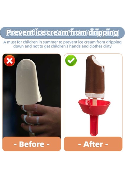 4 Adet Karışık Damlama Ücretsiz Popsicle Tutucu Saman ile Damlama Geçirmez Popsicle Rafı Hiçbir Karışıklık Ücretsiz Dondurulmuş Davranır Raf Popsicle Tutucu Çocuklar Için Dondurma (Yurt Dışından)