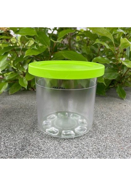 Ninja Creami Pint ve Kapaklar Için Yeşil Kaplar Yedek NC301 NC300 NC299AMZ Serisi Dondurma ile Uyumlu 4 Renkli 16OZ Bardaklar (Yurt Dışından)