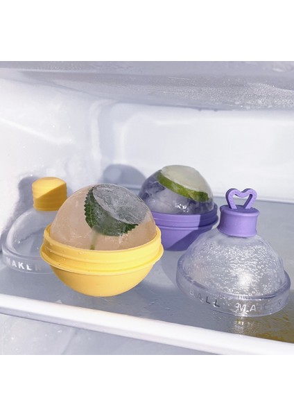 Mini Huni 1 Adet Buz Topu Kalıpları Gıda Sınıfı Silikon Buz Küpü Kalıpları Şeker Renk Buz Küreleri Buz Topu Makinesi Viski ve Kokteyl Buz Küpü Kalıp 2023 (Yurt Dışından) indirimleri