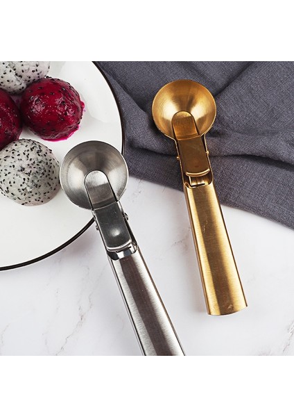 Siyah Paslanmaz Çelik Dondurma Kaşığı Aracı Kurabiye Kaşığı Dondurma Kaşığı Buz Topu Kalıbı Yoğurt Hamur Et Karpuz Kaşığı Mutfak Gadget (Yurt Dışından)
