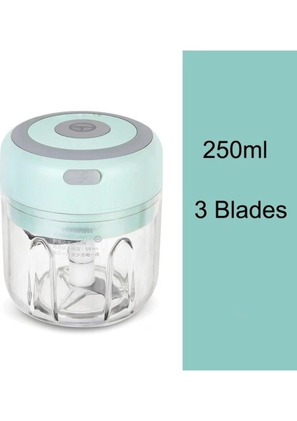 250 ml Yeşil Sarımsak Kırıcı Elektrikli Gıda Parçalayıcı Kıyma Makinesi Mini Sarımsak Presi Sebze Doğrayıcı Ezici Makinesi USB Mutfak Aletleri (Yurt Dışından)