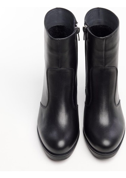 Klasik Kalın Topuk Hakiki Deri Kadın Bot modelleri