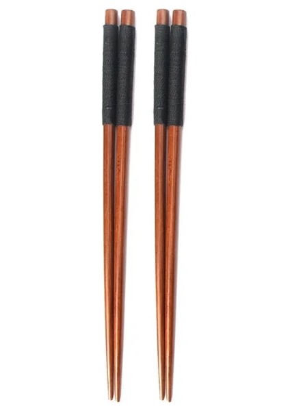 Siyah Dize 2 Çift Japon Ahşap Çubuklarını Çevre Dostu Doğal Ahşap Yeniden Kullanılabilir Çin Kore Suşi Çubuklarını Seti 22 cm 2/5 Çift (Yurt Dışından)