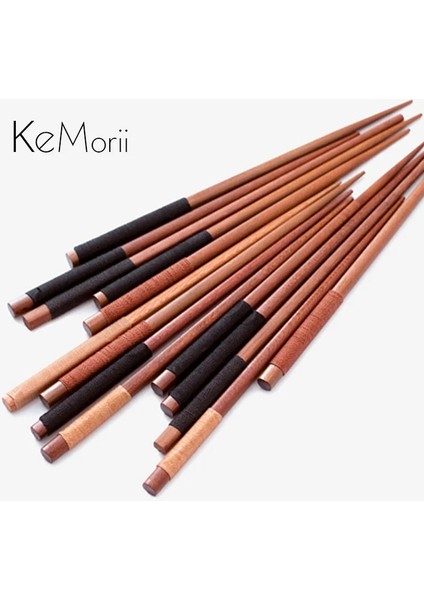 Siyah Dize 2 Çift Japon Ahşap Çubuklarını Çevre Dostu Doğal Ahşap Yeniden Kullanılabilir Çin Kore Suşi Çubuklarını Seti 22 cm 2/5 Çift (Yurt Dışından)