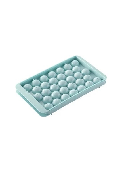 33 Delik Mavi Küçük Boy 18/33 Kuyu Buz Kapaklı Kutu Topu Buz Tepsisi Plastik Buz Küpü Kalıp Buzdolabı Buz Topu Kalıbı Buz Kutusu Yuvarlak Buz Küpü Makinesi (Yurt Dışından)