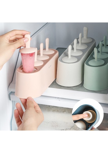 C1 2 Adet Ev Popsicle Kalıp Seti 4 Parça Ev Yapımı Silikon Buzlu Şeker Makinesi Kolay Bırakılan Dondurma Kalıpları Yeniden Kullanılabilir Mutfak Dıy Pop Kalıpları (Yurt Dışından) fırsatları