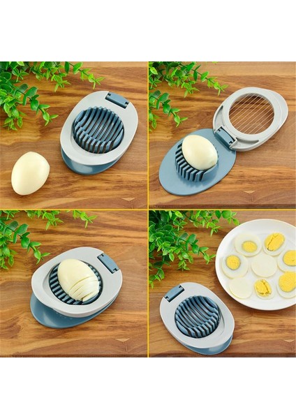 B01 Çok Fonksiyonlu Yumurta Dilimleme Bölüm Kesici Bölücü Plastik Yumurta Ayırıcı Kesim Yumurta Cihazı Yaratıcı Mutfak Yemek Bar Yumurta Kesici Aracı (Yurt Dışından)