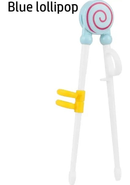 Mavi Lolipop 36 cm / 14.2 Inç Ekstra Uzun Paslanmaz Çelik Çubuklar Metal Güveç Çubuklarını Pişirme Kızartma Erişte Çubuklarını Mutfak Aracı (Yurt Dışından)
