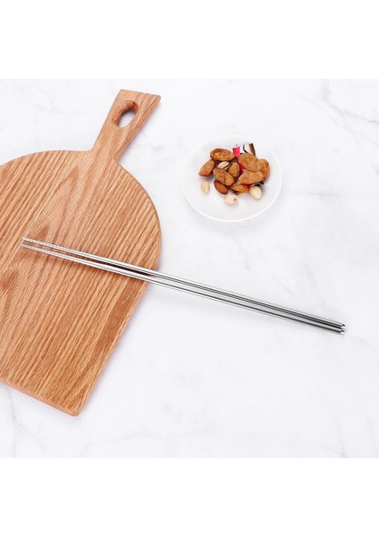 Mavi Lolipop 36 cm / 14.2 Inç Ekstra Uzun Paslanmaz Çelik Çubuklar Metal Güveç Çubuklarını Pişirme Kızartma Erişte Çubuklarını Mutfak Aracı (Yurt Dışından)