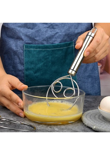 Çift Gözler Paslanmaz Çelik Danimarka Hamur Çırpma Un Çırpma Mutfak Hamur Çırpma Mikser Blender Ekmek Yapma Araçları Pişirme Kek Pizza Için (Yurt Dışından)