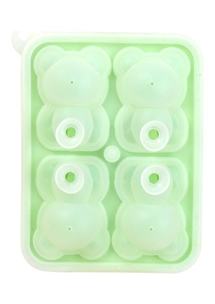 Green-4 Top Ayı Buz Küpü Makinesi Silikon Kalıp Dondurma Popsicle Kalıp 3D Küçük Teddy Dıy Ayı Barmen Viski Mutfak Bar Için Buz Kalıpları Tepsi (Yurt Dışından) fiyatları
