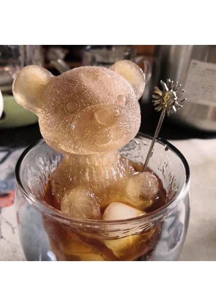 Green-4 Top Ayı Buz Küpü Makinesi Silikon Kalıp Dondurma Popsicle Kalıp 3D Küçük Teddy Dıy Ayı Barmen Viski Mutfak Bar Için Buz Kalıpları Tepsi (Yurt Dışından) indirimleri