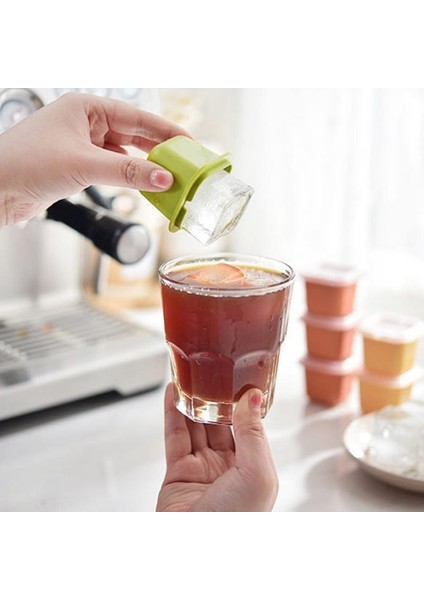 B Yeşil Dondurma Kalıbı 4 Hücreler Dıy Ev Yapımı Buz-Lolly Yeniden Kullanılabilir Buz Kalıp Kafes Yaz Dondurma Alet Tepsileri Mutfak Bar Aksesuarları (Yurt Dışından) modelleri